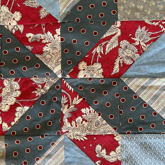 Vintage star quilt square cutter lot 3 22” square Americana vintage fabric corgi - Picture 8 of 8